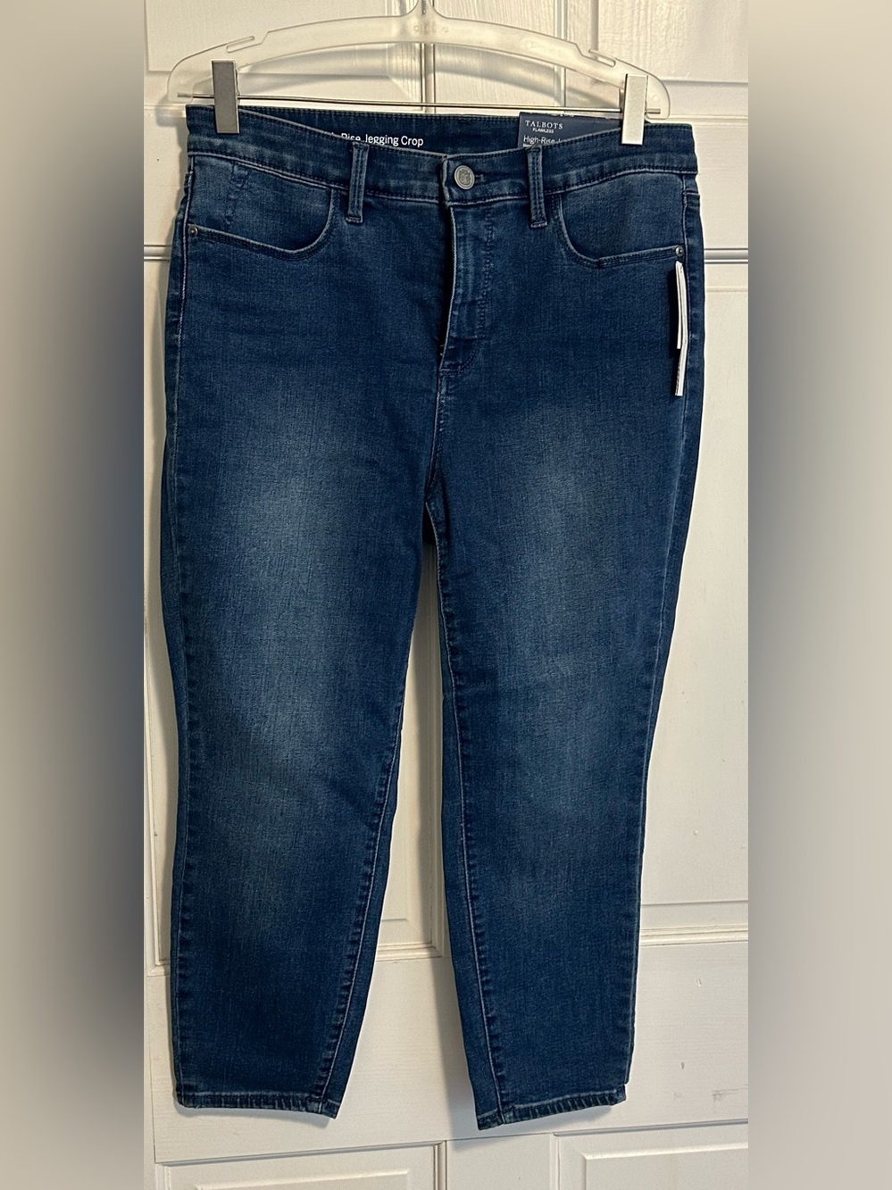 Talbots Deep Blue High Rise Crop Jeggings - Slim Ankle Jeans